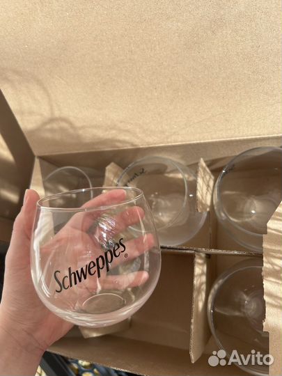 Набор бокалов schweppes