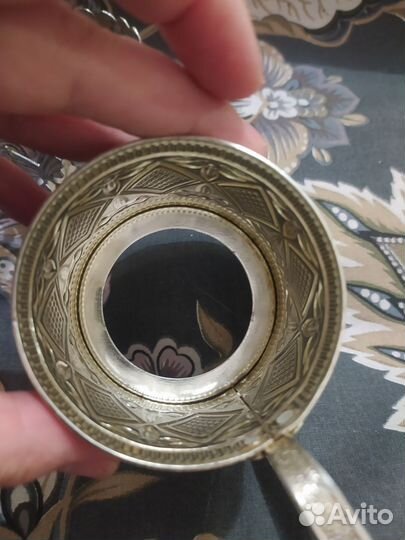 Подстаканник СССР винтаж ромбы бабочки