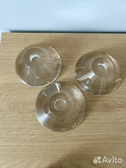 Подсвечники Nysbro стекло 3 шт ручная работа