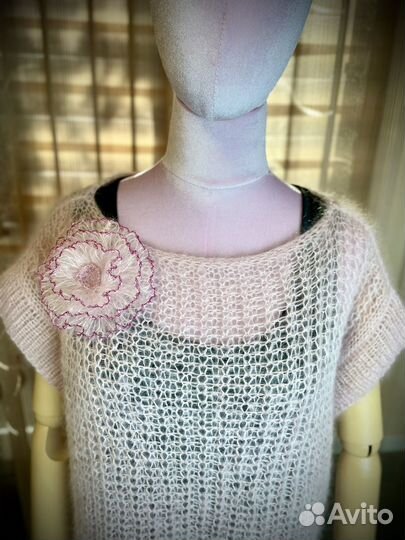 Свитер паутинка из мохера