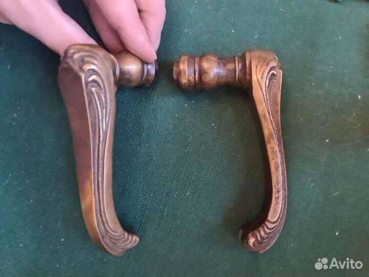 Дверные ручки. Модерн. Бронза/латунь