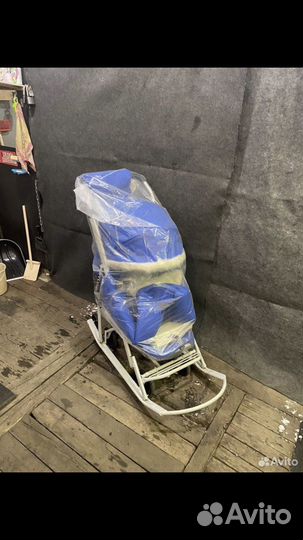 Детские санки коляска
