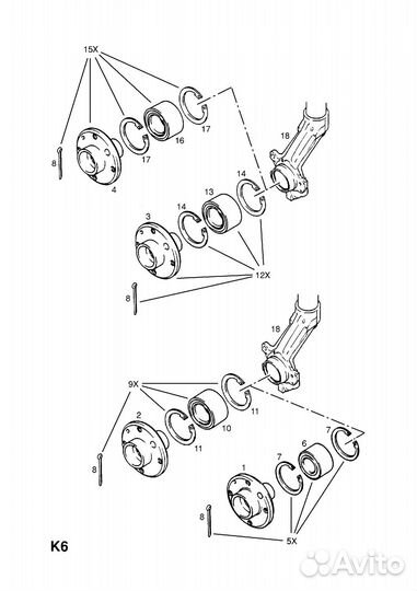 Подшипник перед 34x66x37 Astra F Corsa B Vectra A