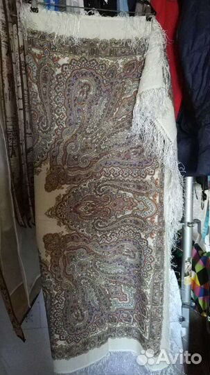 Платки шерсть шёлк хлопок новый винтаж