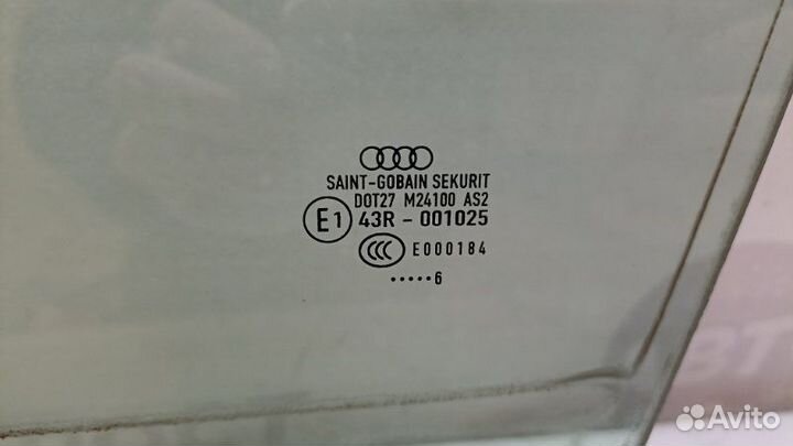 Стекло двери переднее левое Audi A4 B7 AUK 2006