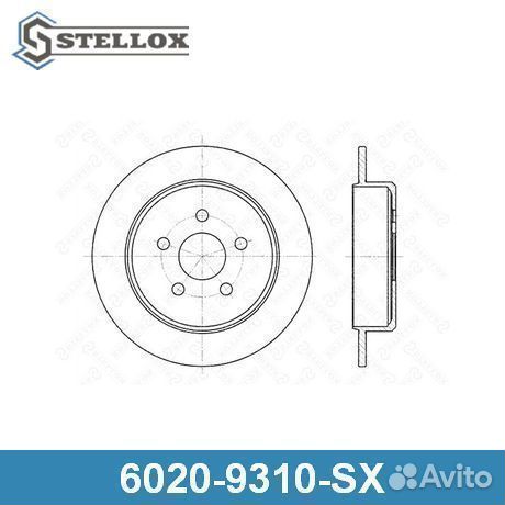 Тормозной диск 60209310SX stellox