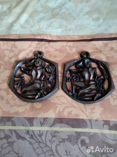 Литье металл. Знаки зодиака. Панно