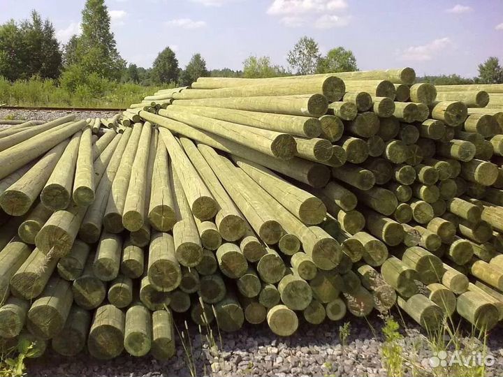 Опоры столбы монтаж