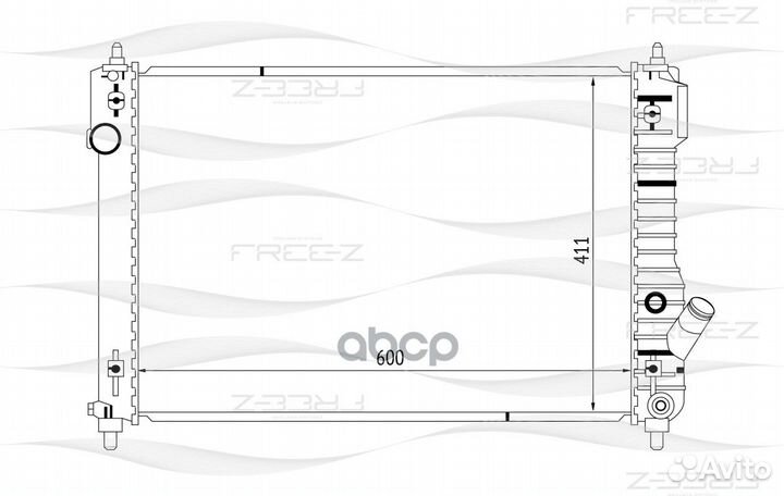 Радиатор chevrolet Aveo 08- KK0141 free-Z