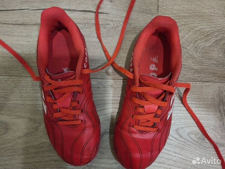 Футбольные детские бутсы adidas copa 32 размер