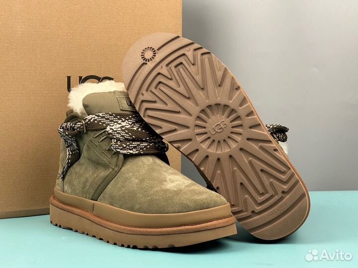 Ботинки ugg мужские хаки цвет