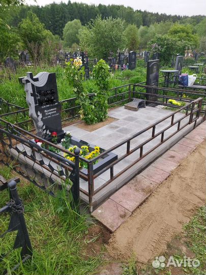 Благоустройство могил. Установка памятников
