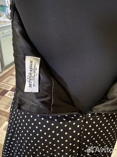 Платье вечернее в горошек