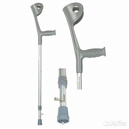 Костыль с опорой под локоть с упс