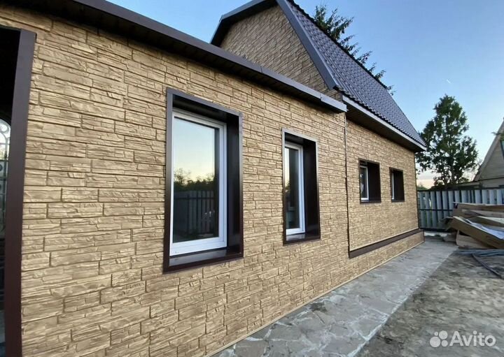 Фасадные работы Монтаж сайдинга панелей Утепление