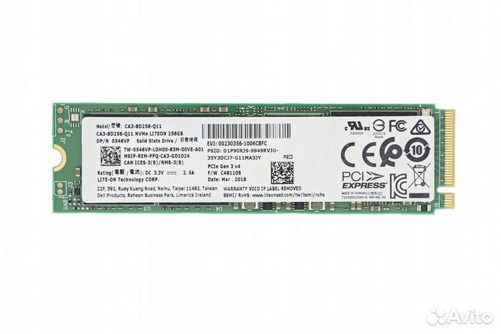 256Gb Lite-On CA5-8D256 2280 M.2