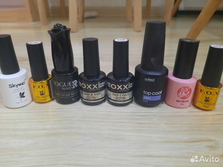 Базы, топы для гель лаков коробка 25шт