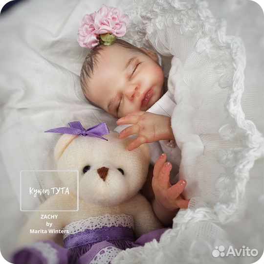 Кукла Реборн Мини реборн Новая Ручная работа 23 см