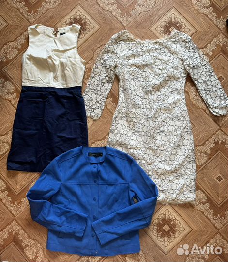 Пиджак васильковый befree и 2 платья H&M XS