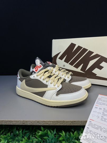 Кроссовки Nike Air Jordan 1 Low Travis Scott mocha