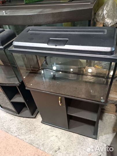 Аквариум 80 л. С крышкой и с тумбой