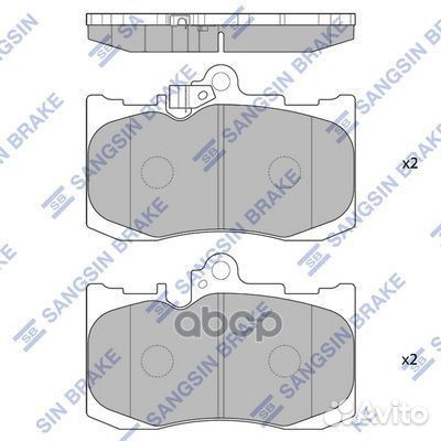 Колодки тормозные передние SP1773 SP1773 Sangsi