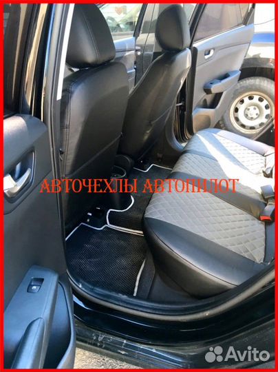 Чехлы Автопилот Hyundai Solaris 1 Hb из экокожи