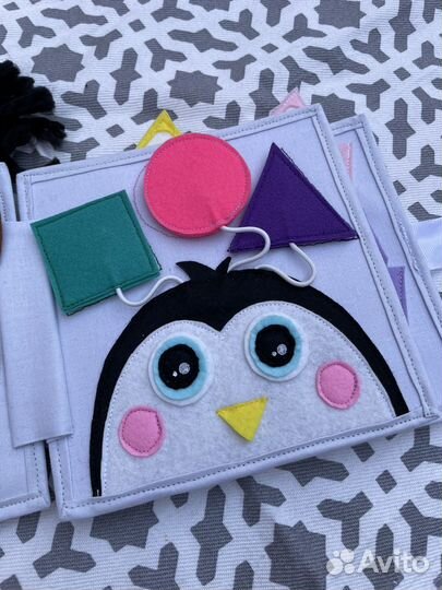 Развивающая книга из фетра