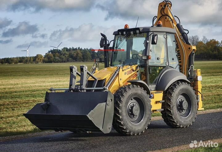 Стекло лобовое для погрузчика New Holland