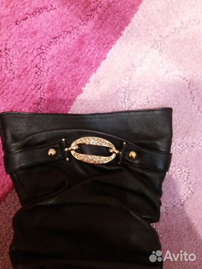 Сапоги натур.кожа на шпильке весна-осень