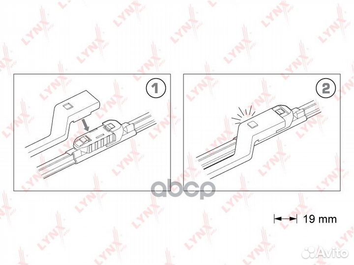 Бескаркасные щетки стеклоочистителя, комплект 6
