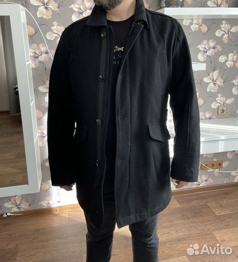 Драповое мужское полупальто