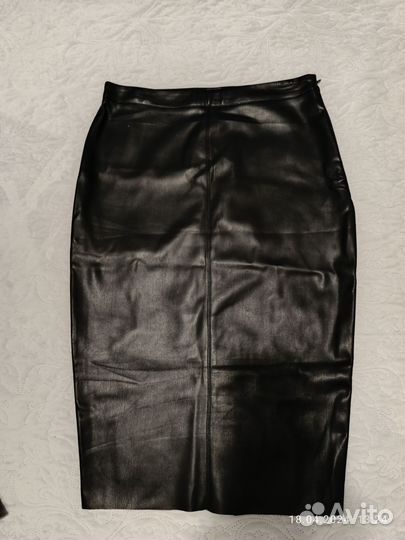 Кожаная юбка натуральная 44 размер