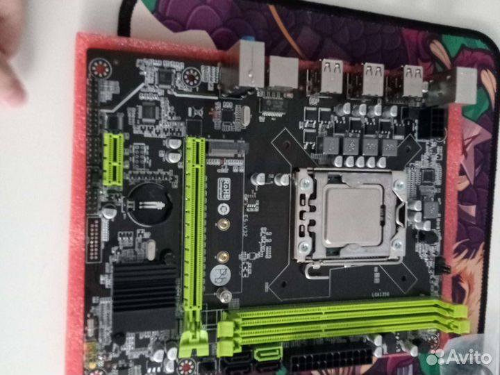 Материнская плата с процессором и оперативной 8гб