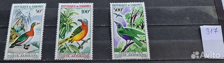 Марки */**. Французские колонии и др. Фауна