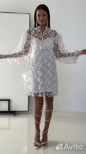 Платье Ln family белое S/M