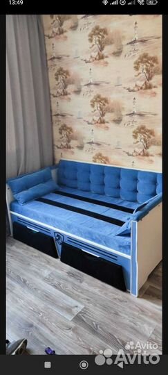 Кровать с каретной стяжкой