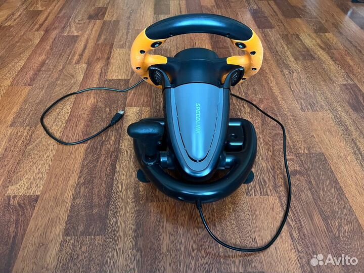 Игровой руль с педалями для пк