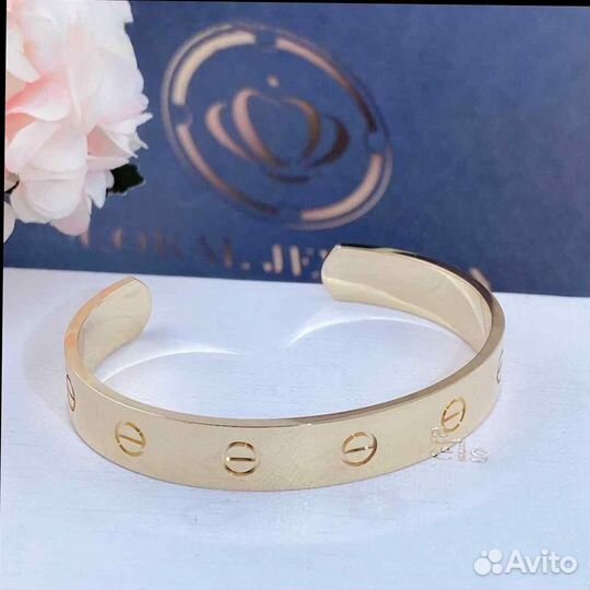 Браслет Cartier Love из желтого золота 9 мм