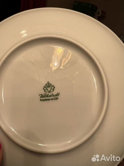 Чайно кофейный сервиз гдр Volkstedt 16 предметов