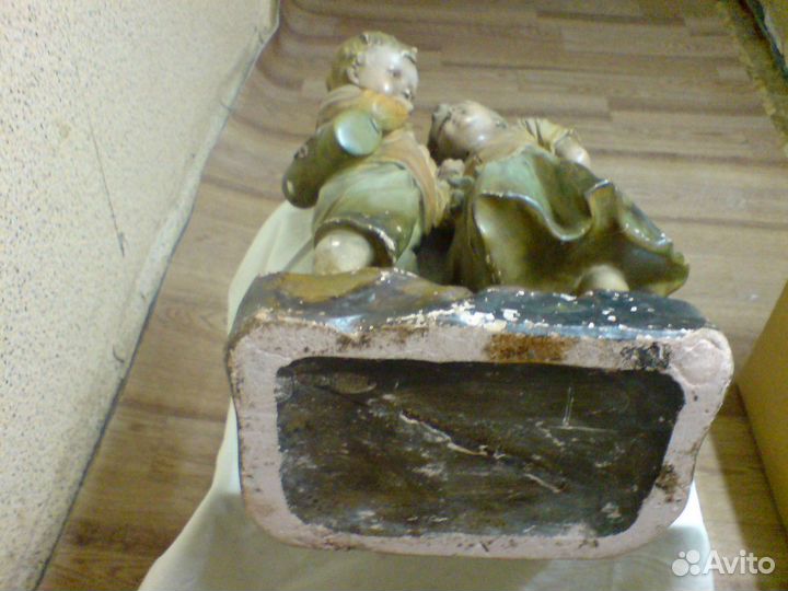 Скульптура терракота, 19 век. Антикварная