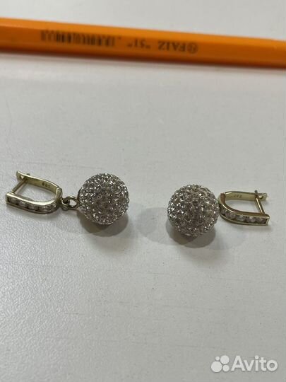 Серьги золотые 585