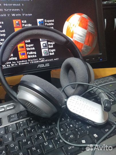 Игровые проводные наушники philips