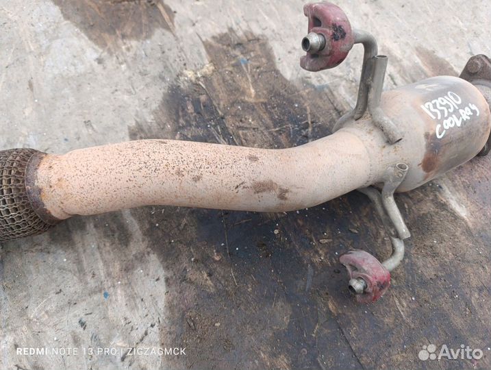 Катализатор с приемной трубой глушителя