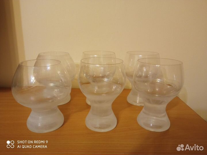 Бокалы под вино коньяк Bohemia Чехия целые