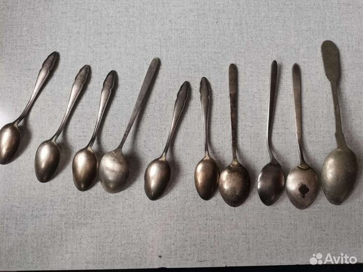 Чайные ложки посеребряные