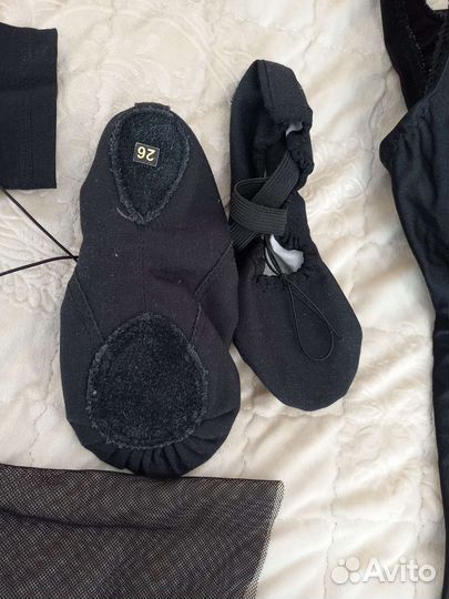 Купальник гимнастический и балетки