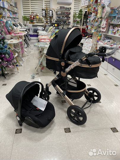 Коляска Wisesonle 3 в 1 с автокреслом