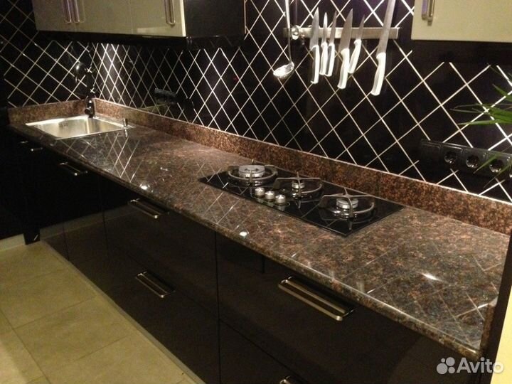 Столешницы из натурального камня мрамора и гранита