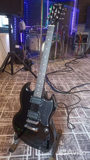 Гитара Harley Benton DC-200 BK